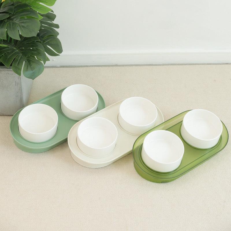 Anti-Spill Angled Pet Bowl