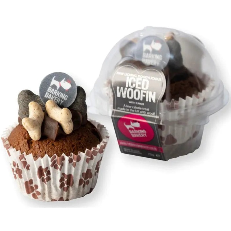 BARKING BAKERY Vanilla Woofin with Carob Frosting