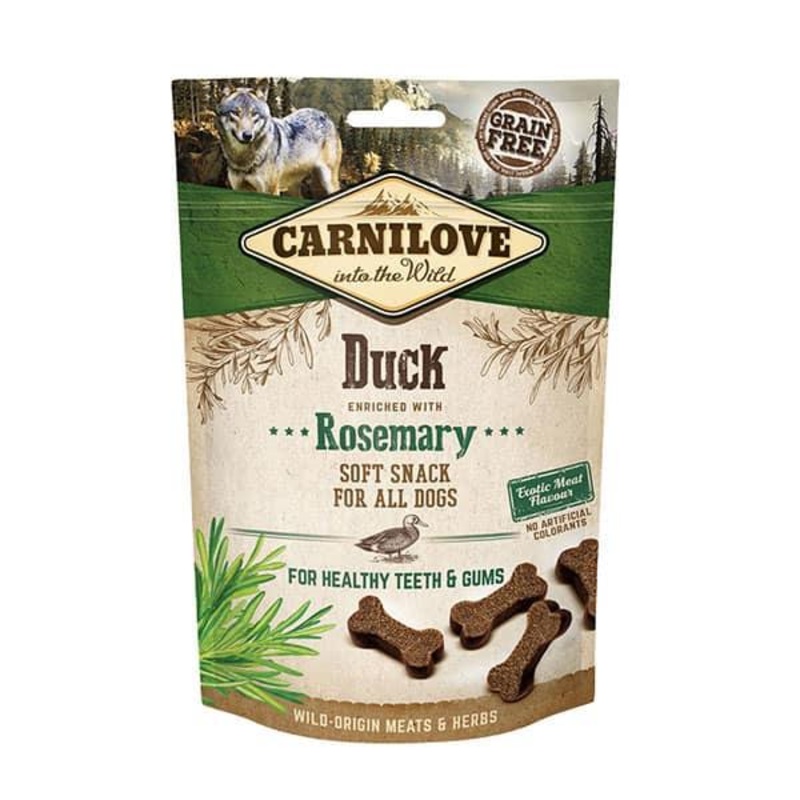 CARNILOVE Dog Soft Snack Duck with Rosemary For Dogs
