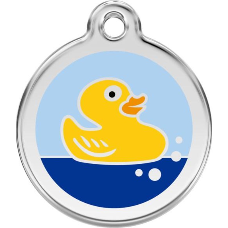 Red Dingo Enamel Dog & Cat ID Tags Rubber Duck