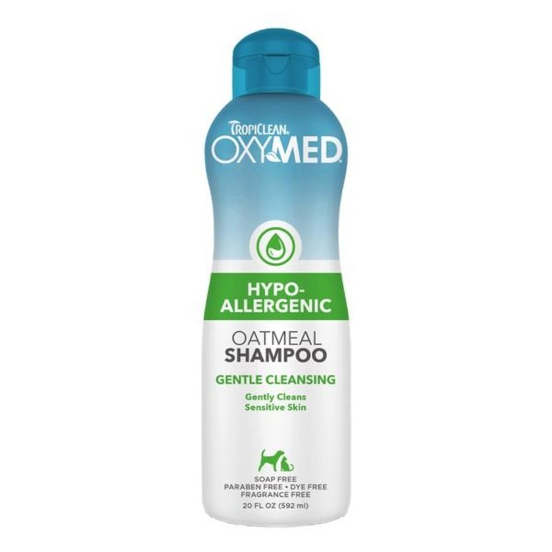 Tropiclean Oxy-Med Hypoallergenic Shampoo for Dogs and Cats 592ml
