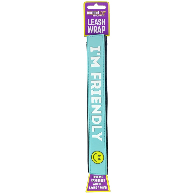 Multipet "I'm Friendly" Dog Leash Wrap