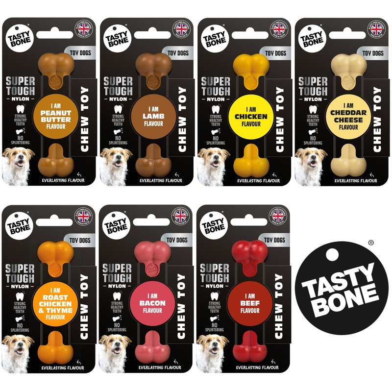 TastyBone Super Tough Nylon Dog Chews for Toy Dogs 7 Flavours