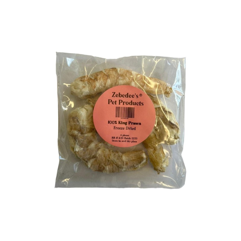 Zebedee Freeze Dried King Prawn Treats For Cats and Dogs