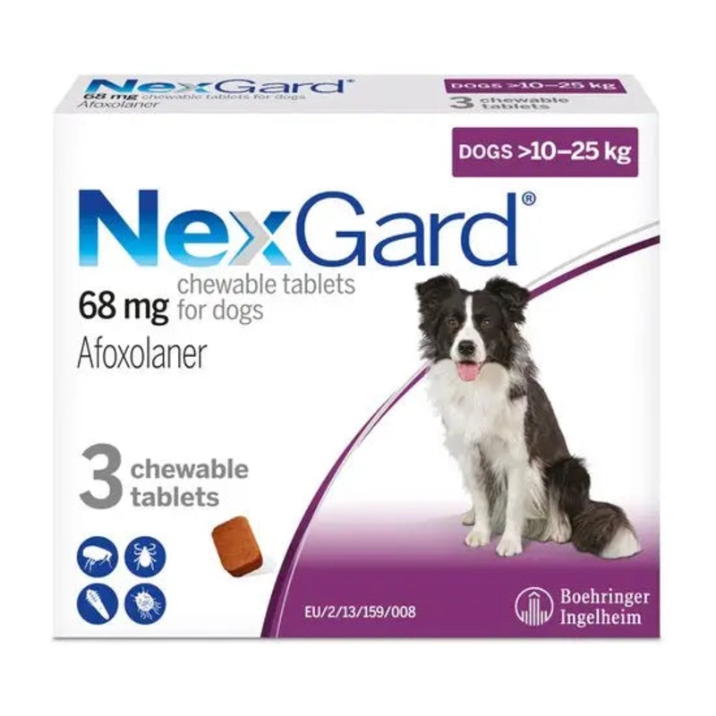 NexGard Chewable Tablets for Large Dogs 68mg 3PK
