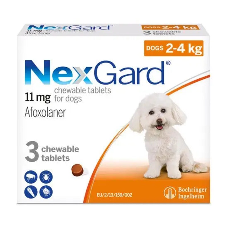 NexGard Chewable Tablets for Small Dogs 11mg 3PK