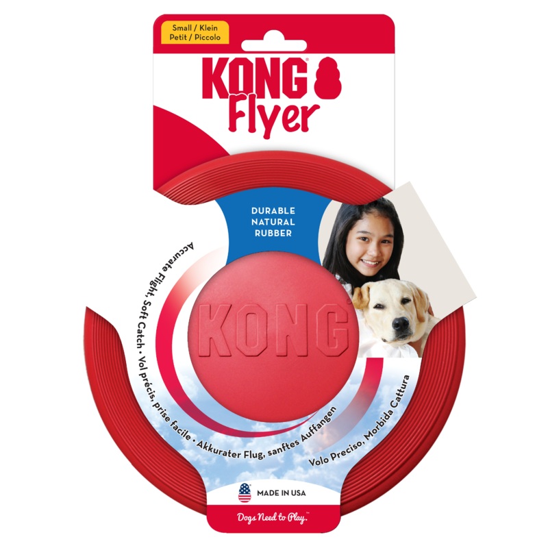KONG Flyer Durable, Flexible, and Fun Dog Frisbee