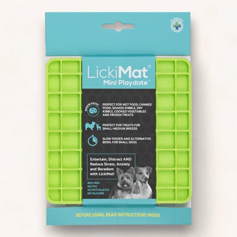 LickiMat Mini Playdate Dog Green