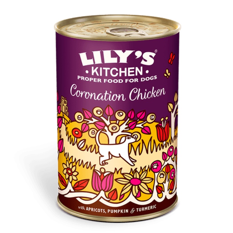Lilys Kitchen Coronation Chicken Dog Food Tin 400g