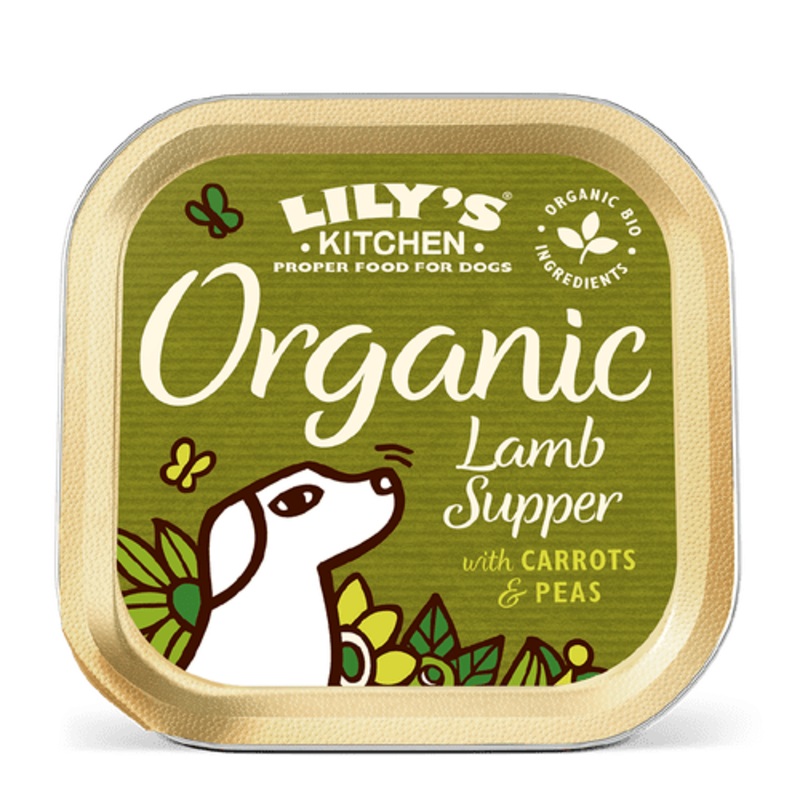 Lilys Kitchen Organic Lamb Dog Food Tray 150g