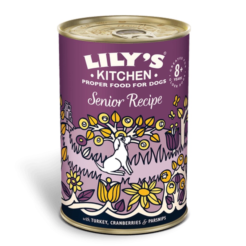 Lilys Kitchen Senior Recipe Dog Food Tin 400g