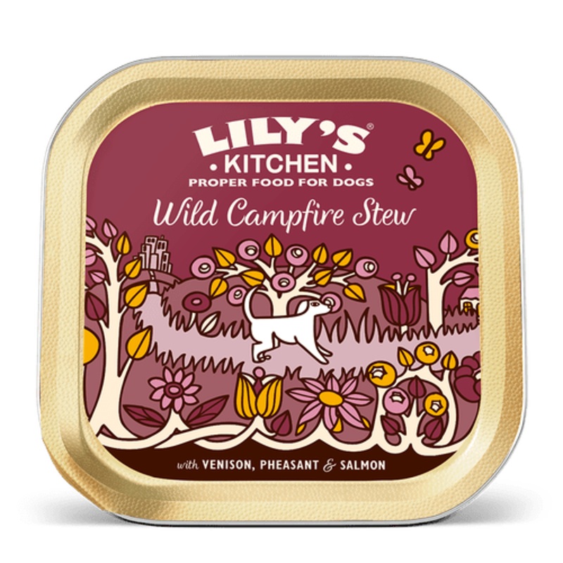 Lilys Kitchen Wild Campfire Stew Dog Food Tray 150g