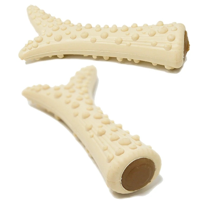 MaksPatch Peanut Butter Filled Antlers Dog Treats