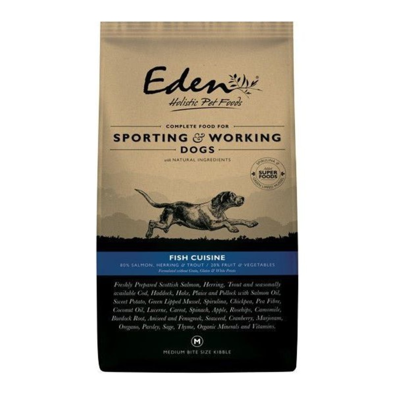 Eden 80/20 Fish Cuisine Working & Sporting Dog Food 15kg