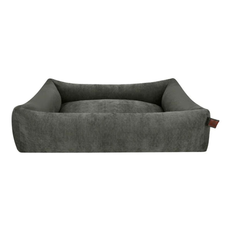 Fantail Mellow Snooze Smoke Grey Basket Dog Bed