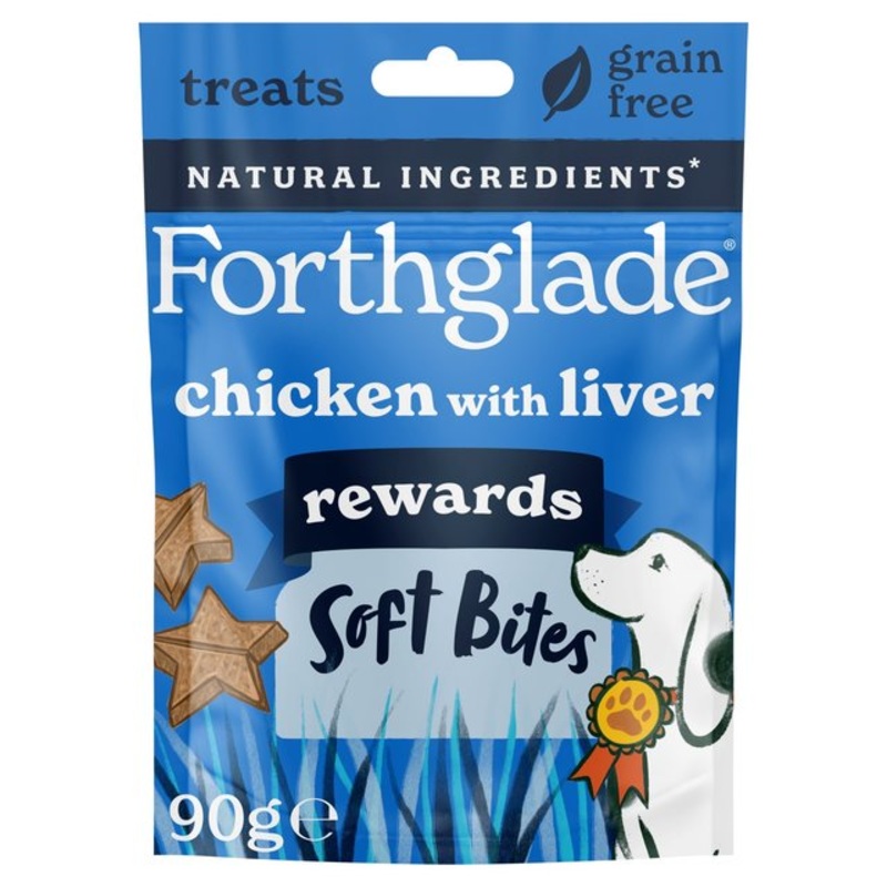 Forthglade Chicken with Liver Soft Bite Dog Treats 90g