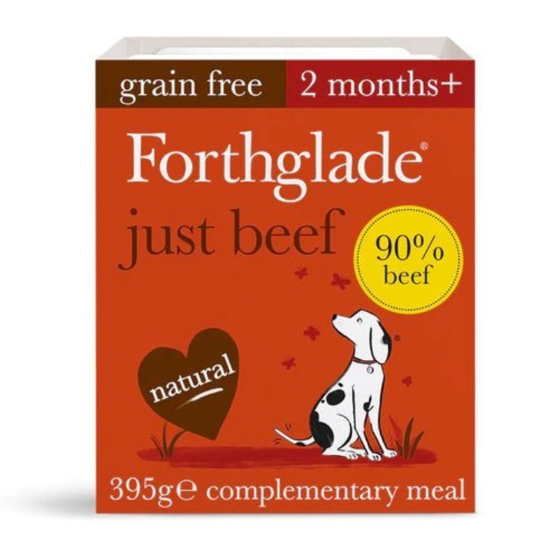 Forthglade Just Beef Wet Dog Food 395g