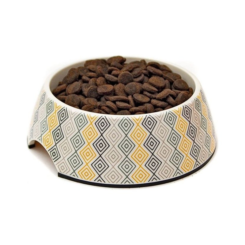 Great & Small Cream Diamond Melamine Bowl - CLEARANCE