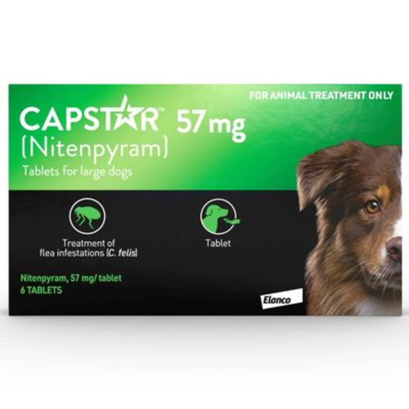 Capstar 57mg Tablets for Dogs 6pk