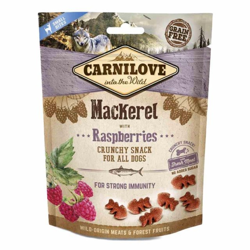 Carnilove Mackerel with Raspberries Dog Treat 200g