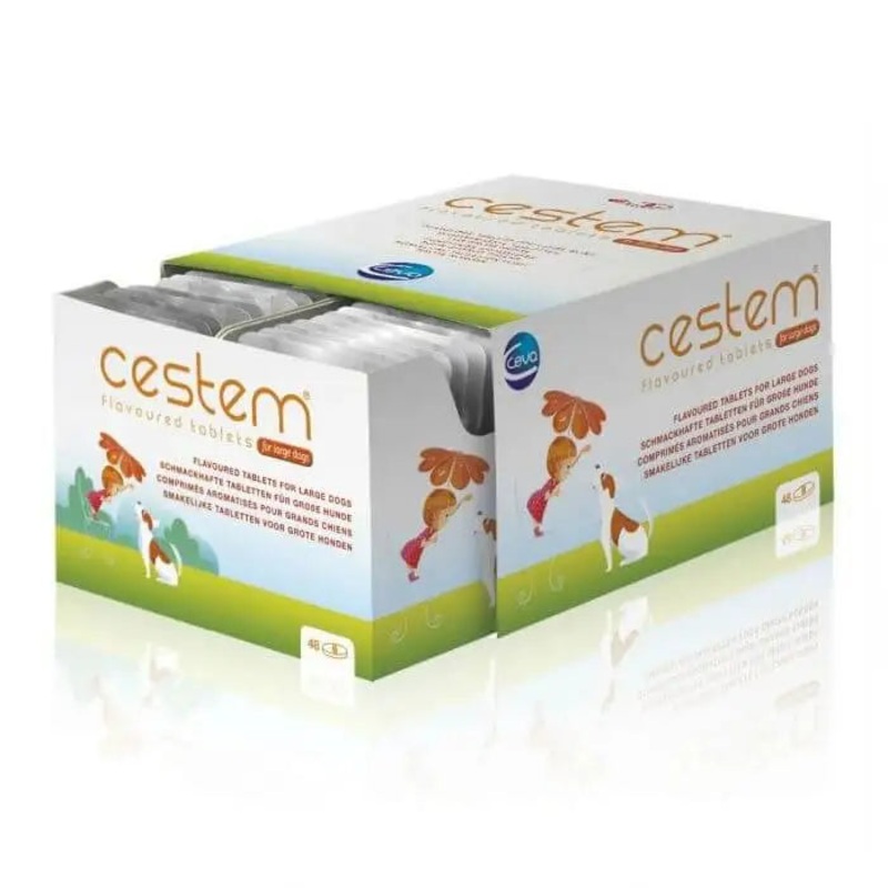 Cestem Flavoured Worming Tablets For Large Dogs
