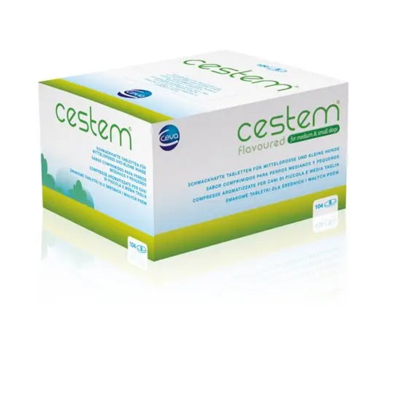 Cestem Flavoured Worming Tablets For S-M Dogs