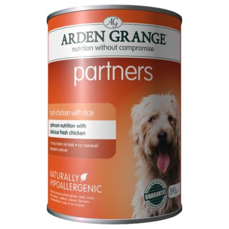Arden Grange Partners Chicken Wet Dog Food 395g