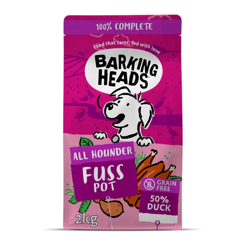 Barking Heads Fuss Pot Duck Dry Dog Food - All Hounder