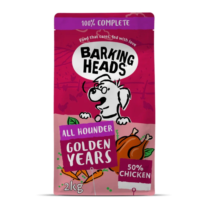 Barking Heads Golden Years Chicken Dry Dog Food - All Hounder