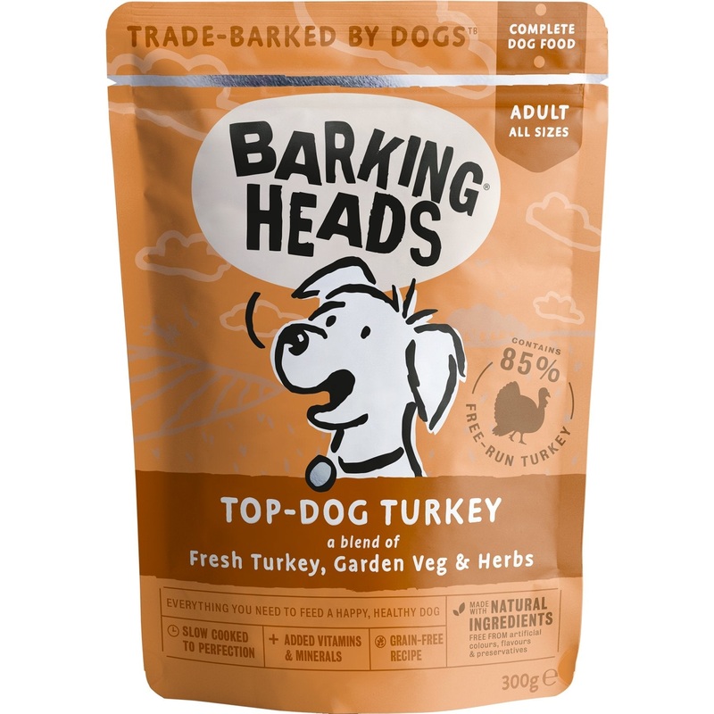 Barking Heads Top Dog Turkey Wet Dog Food