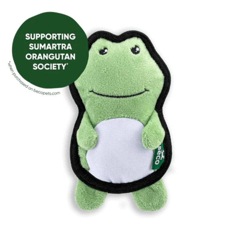 Beco Rough & Tough Recycled Frog Dog Toy