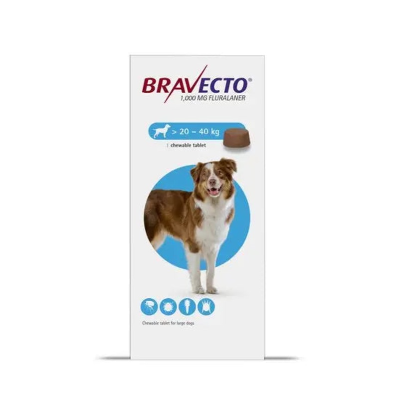 Bravecto Chewable Tablets for Large Dogs (1000mg) 1D