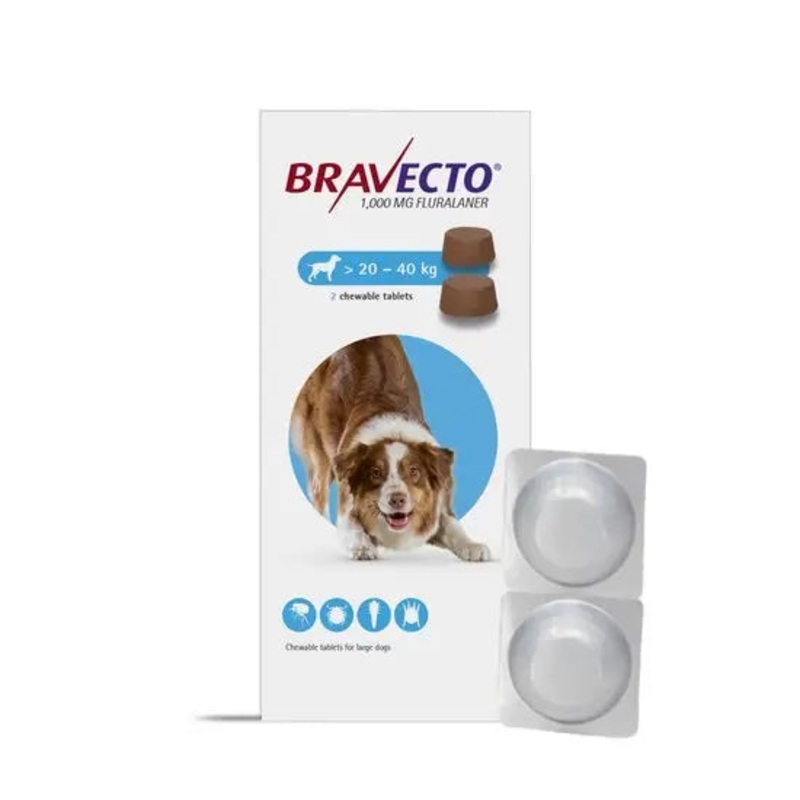 Bravecto Chewable Tablets for Large Dogs (1000mg) 2D
