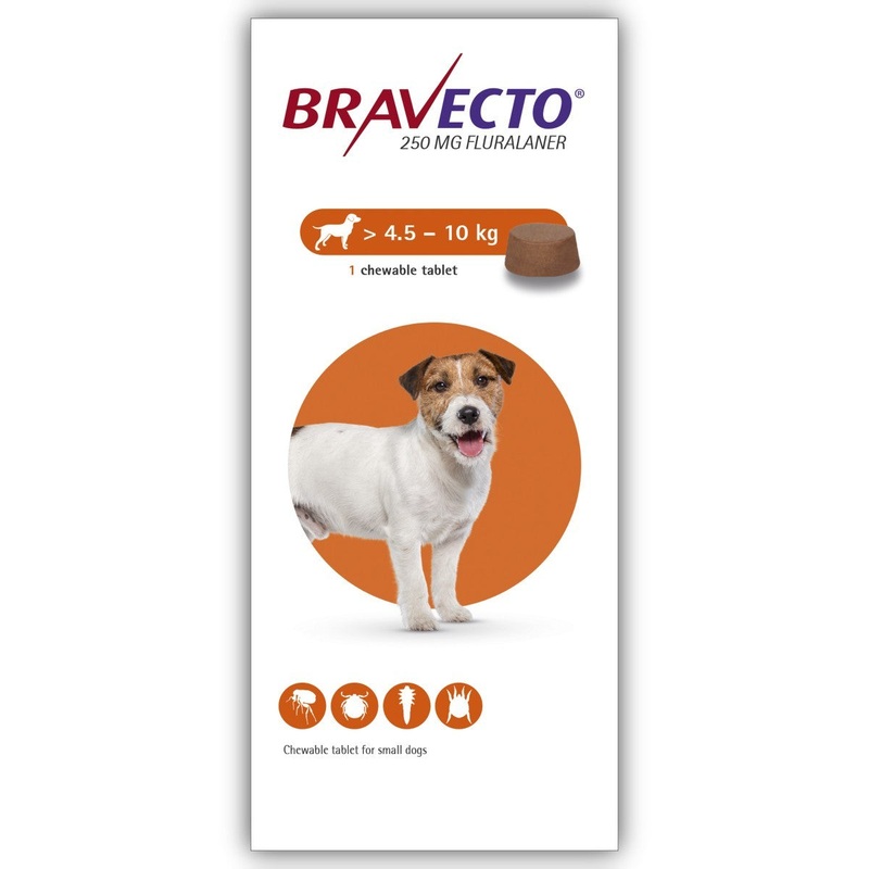 Bravecto Chewable Tablets for Small Dogs 250mg 1D