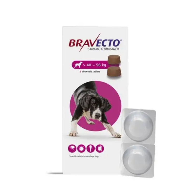 Bravecto Chewable Tablets for XL Dogs (1400mg) 2D