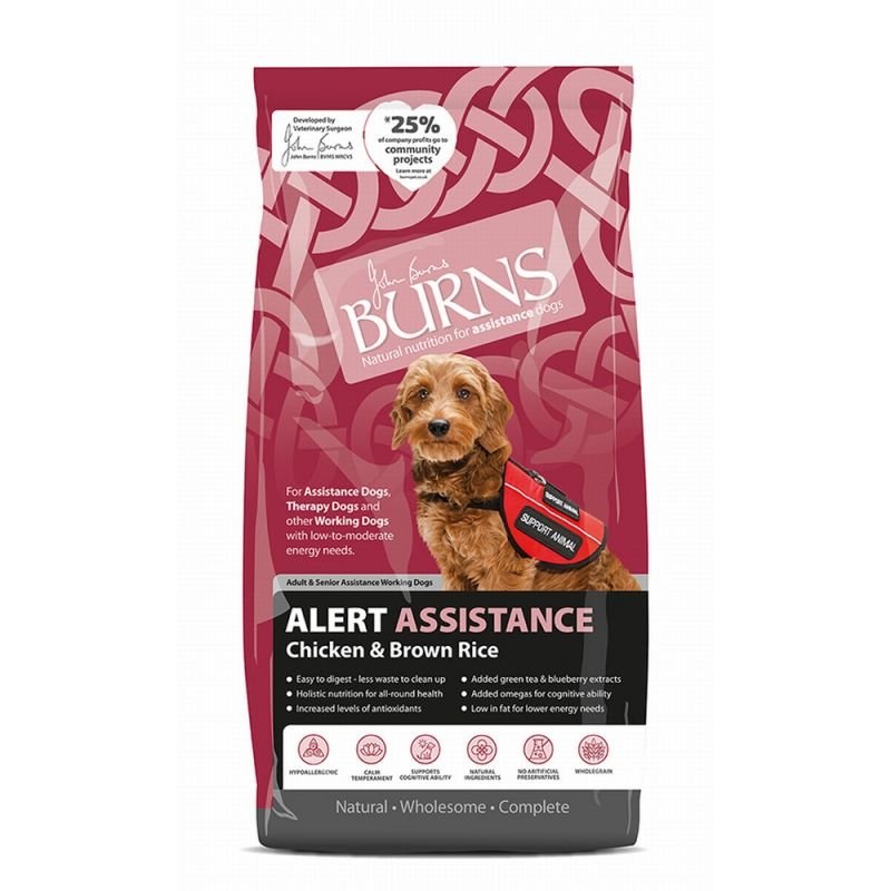 Burns Alert Adult Chicken and Brown Rice Dog Food