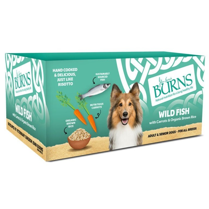 Burns Wild Fish with Carrots & Organic Brown Rice Wet Food