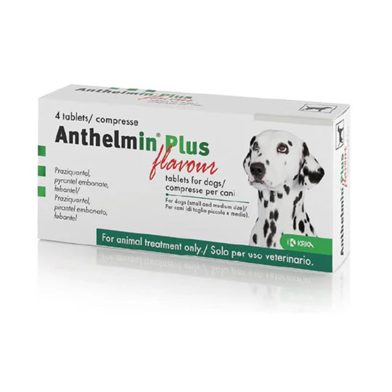 Anthelmin Plus Flavoured Tablets for Small and Medium Dogs 4Tablets