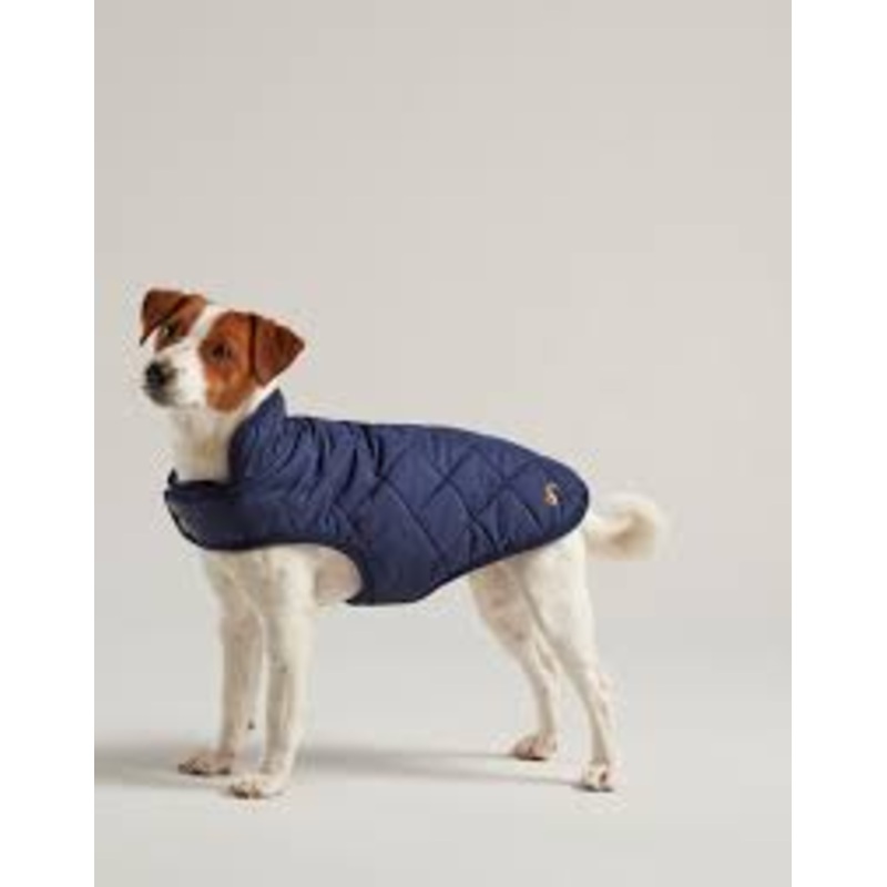 Joules Navy Quilted Coat Small