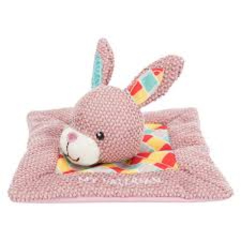 Junior snuggler rabbit, fabric, 13  13 cm