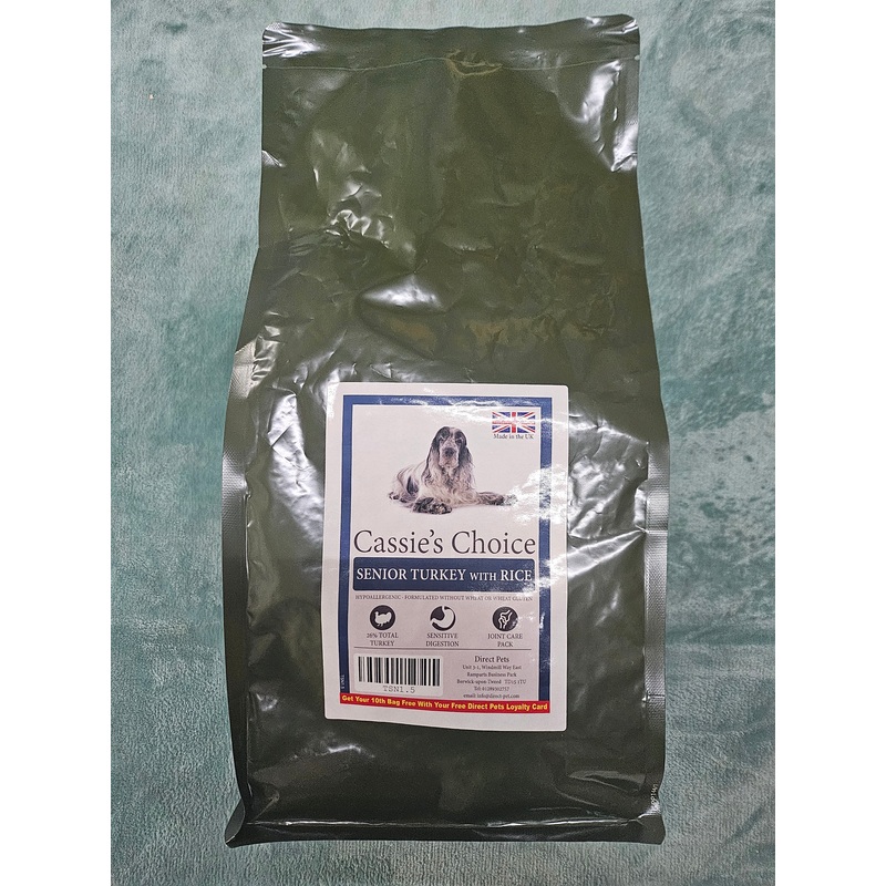 Cassie's Extra Senior Turkey 1.5kg