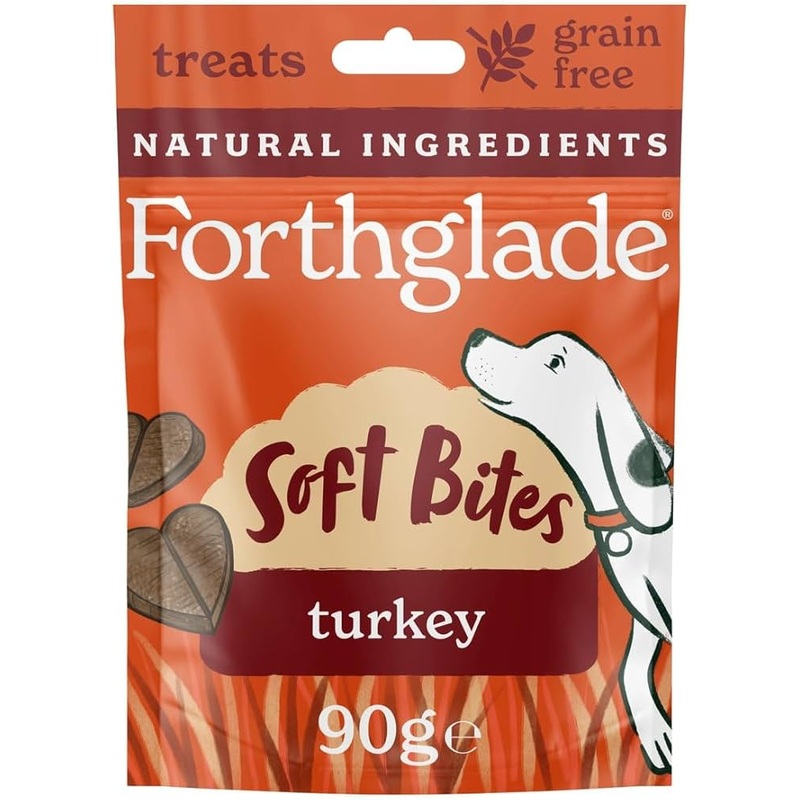 Forthglade Soft Bites Treats Turkey Grain Free 90g