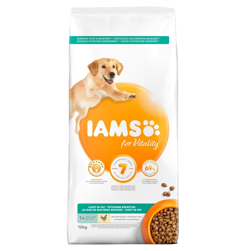 Iams Vitality Light In Fat Dog Chicken 2kg