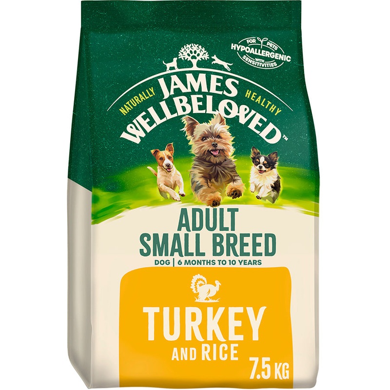James Wellbeloved Dog Adult Small Breed Turkey and Vegetables, 7.5 kg