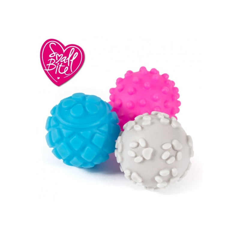 Small Bite Vinyl Balls Small 6 Pack