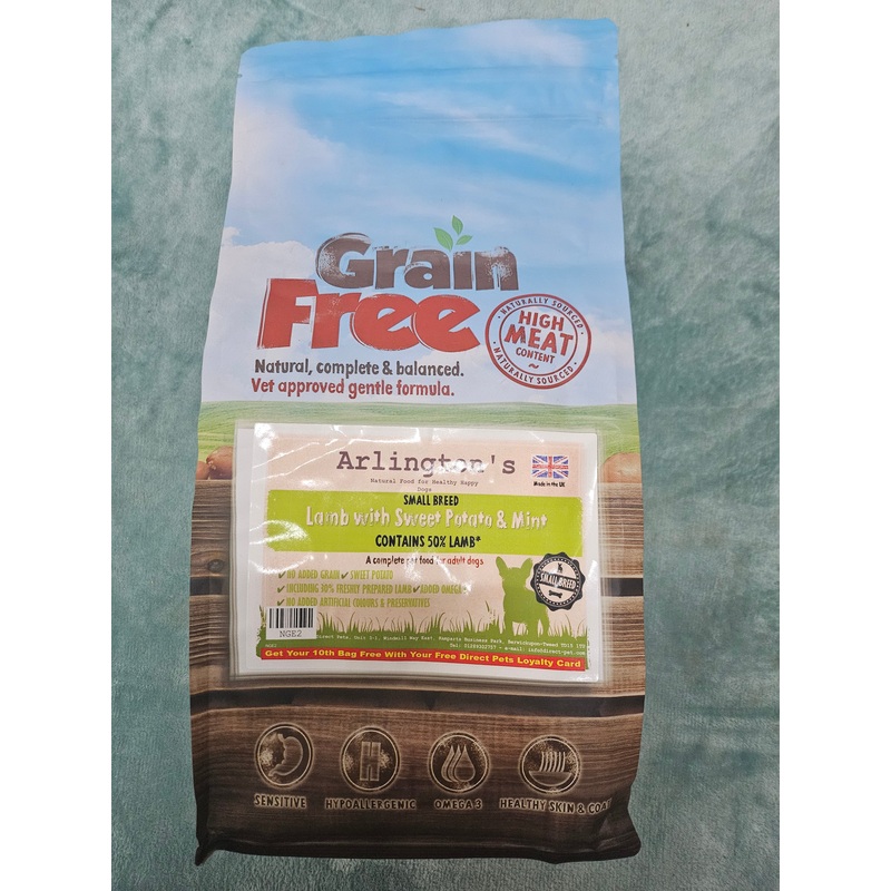 Arlington's Small Breed Lamb With Sweet Potato & Mint 2kg