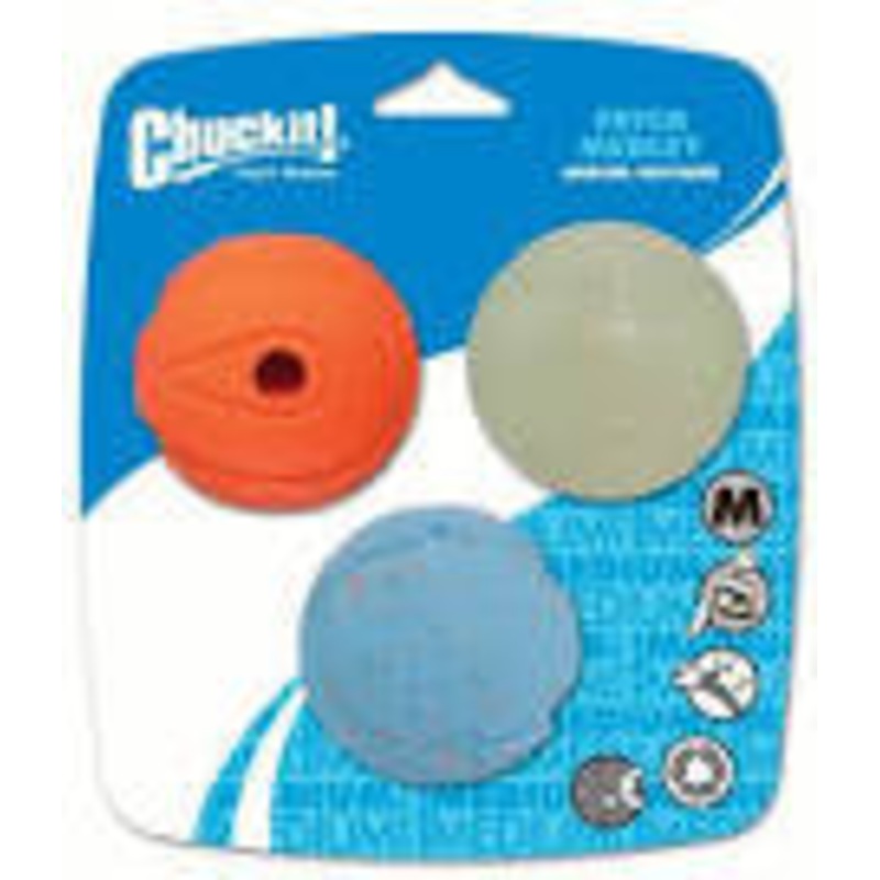 Chuckit Fetch Medley3 Pack Assorted Medium 6.5cm