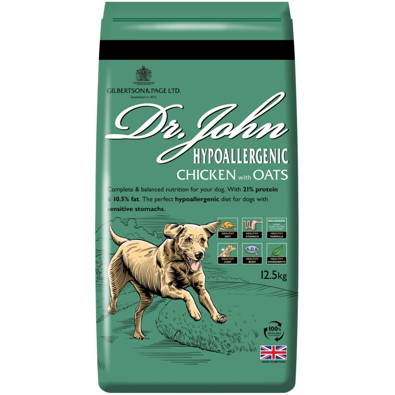 Dr John Hypoallergenic Chicken & Oats 12.5kg