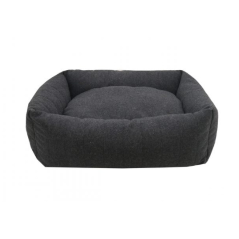 Grey Felt With Memory Foam Square Bed 54x45cm