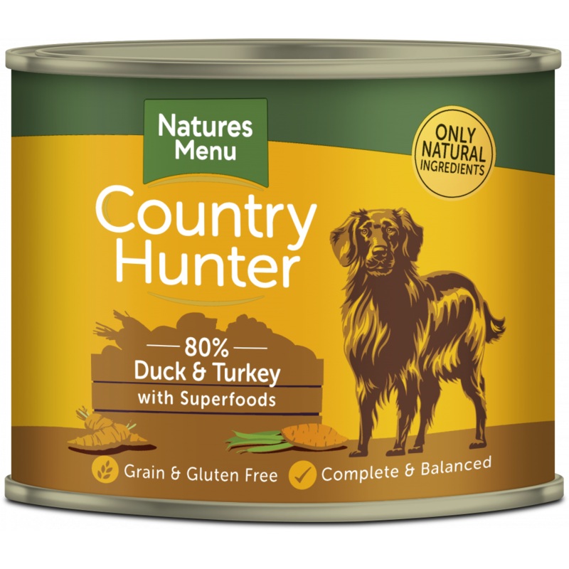 Natures Menu Country Hunter Tins Duck & Turkey 600g